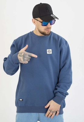 Bluza Mass Bez Kaptura Patch niebieska