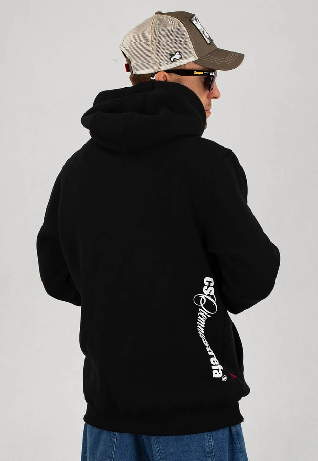 Bluza Ciemna Strefa CS Duży Herb czarno biała