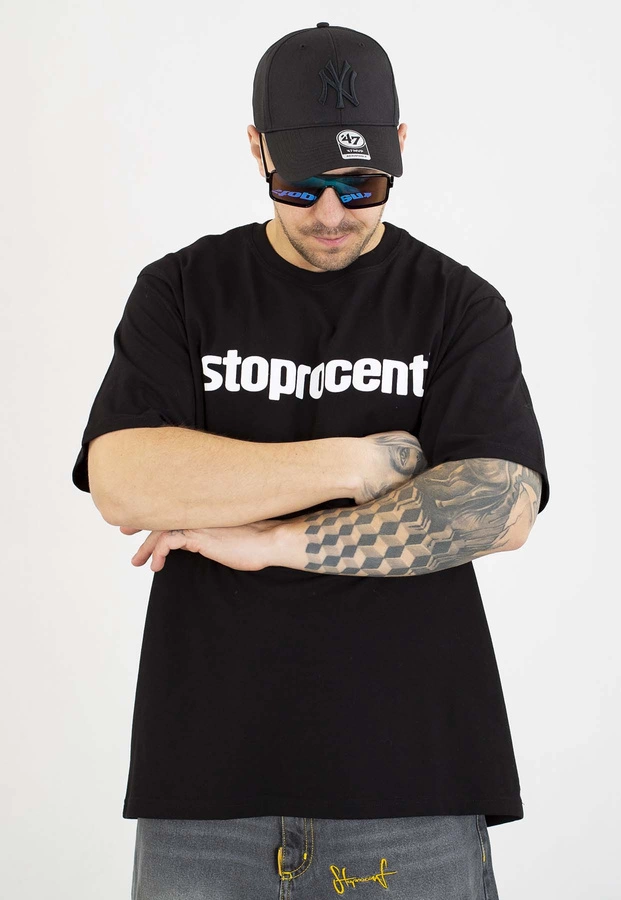 T-shirt Stoprocent Classic Logo czarny