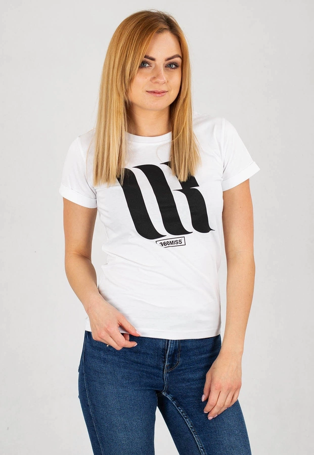 T-Shirt 360CLTH MR Miss biały