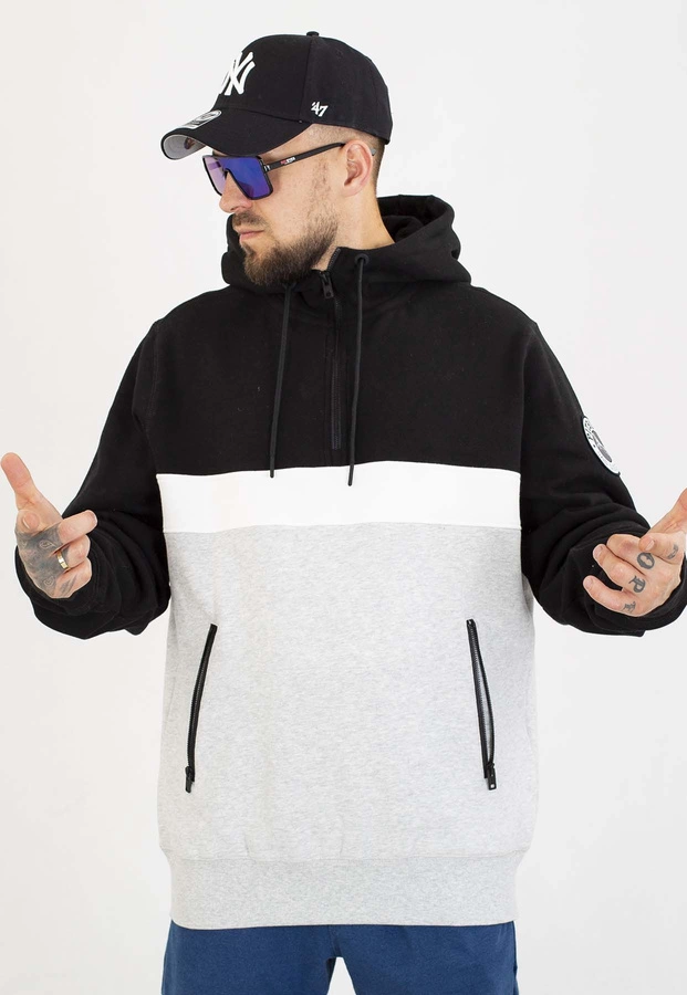 Bluza Pit Bull Z Kapturem Gibson black grey melange