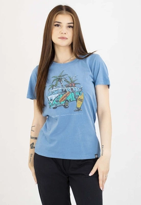 T-Shirt Pit Bull Beachbreak 190 washed blue