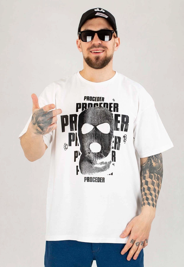 T-shirt Chada Balaclava Proceder biały