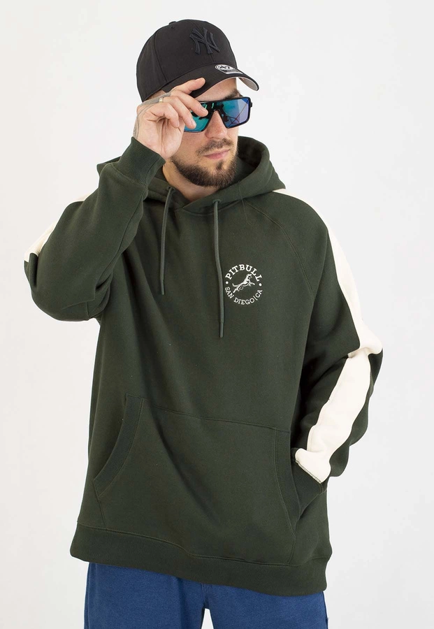 Bluza Pit Bull Z Kapturem San Diego CA dark green