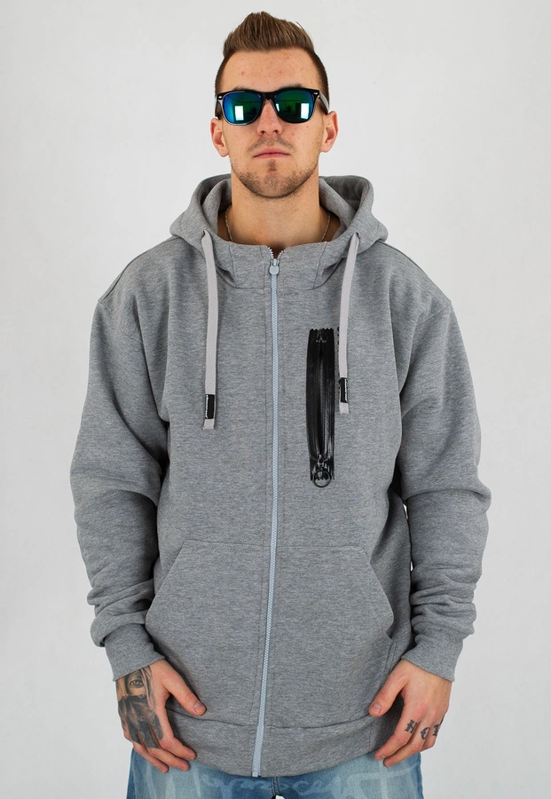 Bluza Stoprocent Baggy Zip BackSpin szara