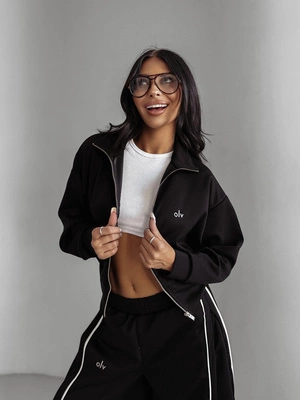 Bluza Olavoga Bez Kaptura ZIP Silent Storm czarna