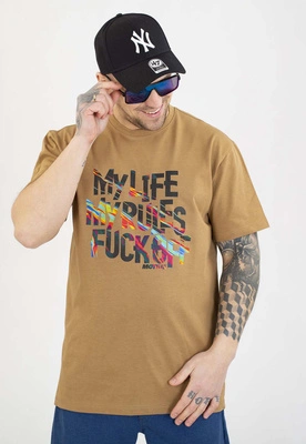 T-shirt Motive My Life cappucino