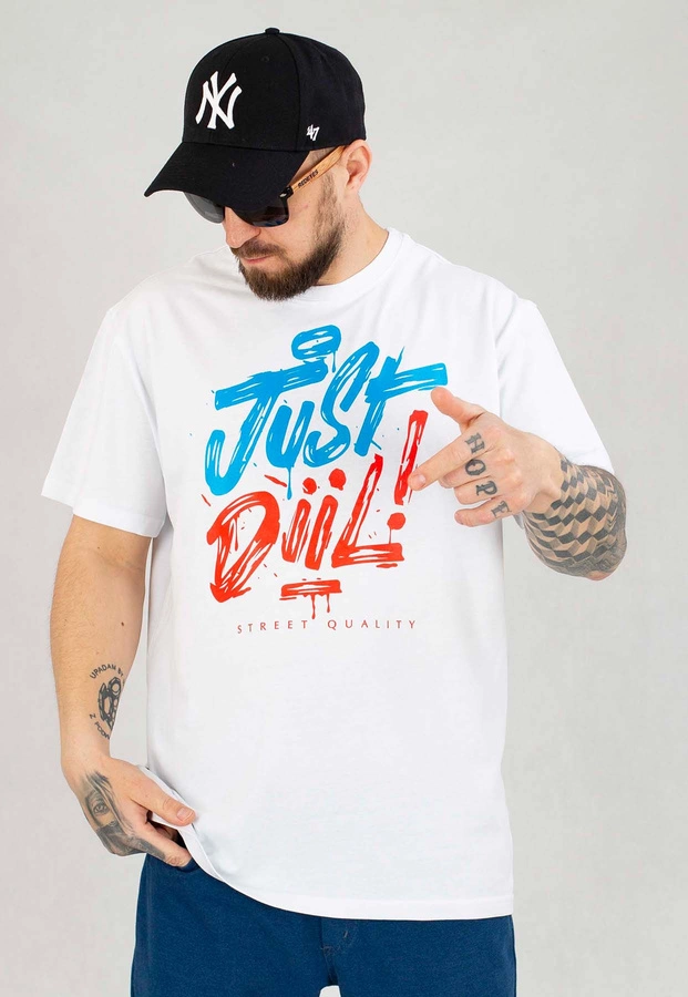 T-shirt Diil Just Diil biały