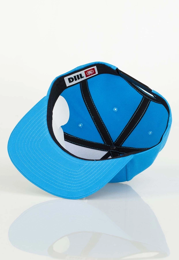 Czapka Snapback Diil Laur turkusowo biała