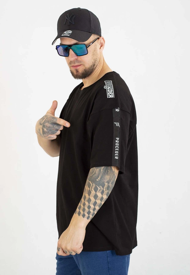 T-shirt Chada Proceder Oversize Tape czarny