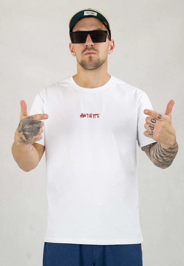 T-shirt Antihype Ring biały