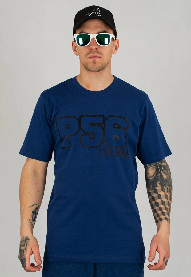 T-shirt Dudek P56 Polski Rap granatowy