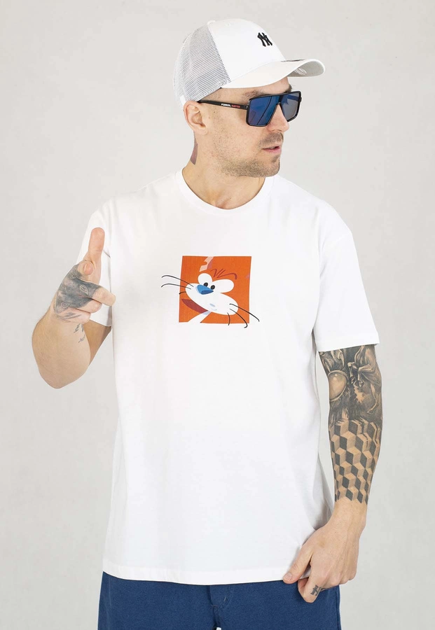 T-shirt Smerfy Square biały