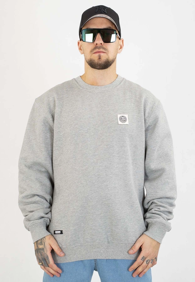 Bluza Mass Bez Kaptura Patch szara