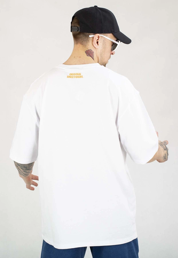 T-shirt Mass Fake Pocket biały