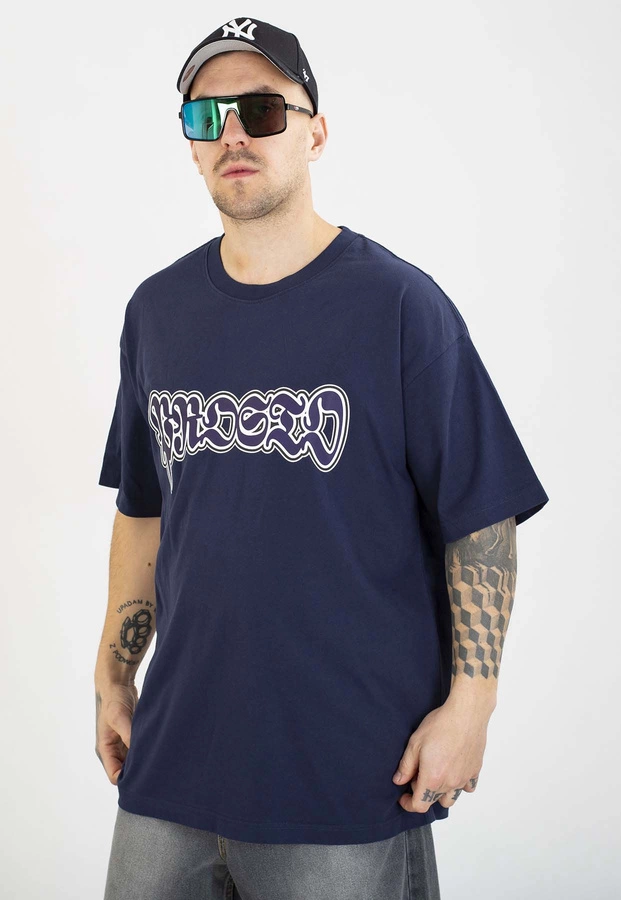 T-shirt Prosto Oversize Graffiti navy
