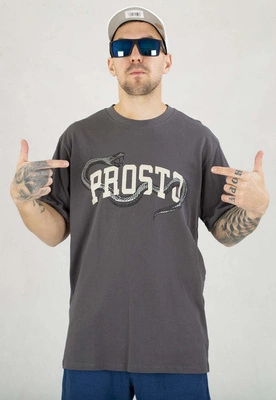 T-shirt Prosto Snake grafitowy