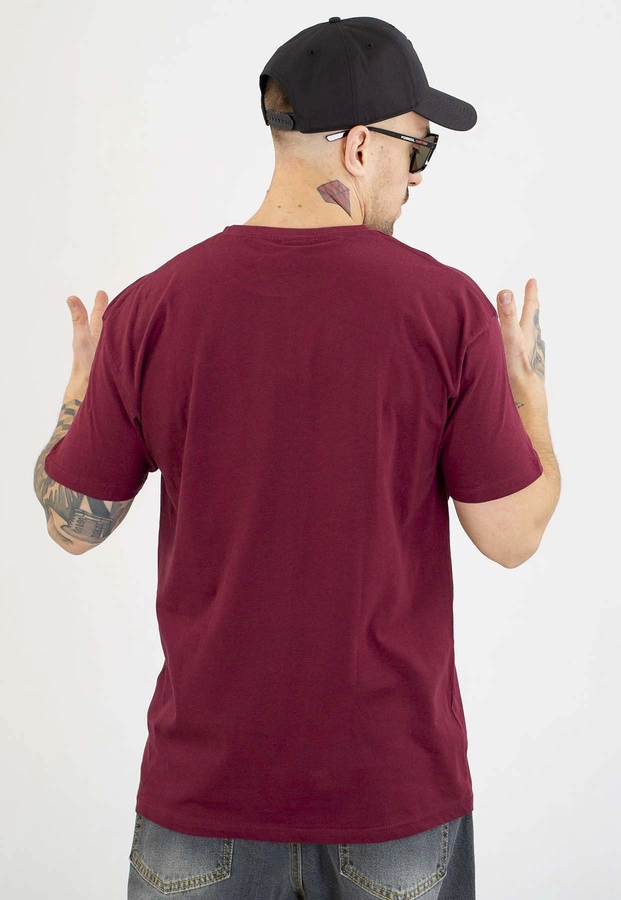 T-shirt Patriotic Futura Mini Slice bordowy