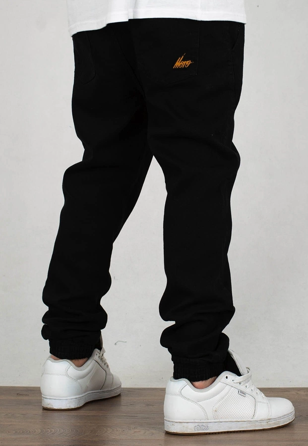 Spodnie Moro Sport Joggery Mini Slant Tag Pocket black jeans