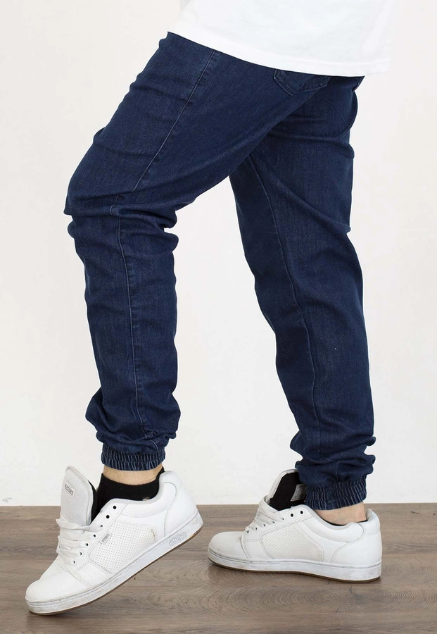 Spodnie Lucky Dice Joggery Dice ciemno niebieskie