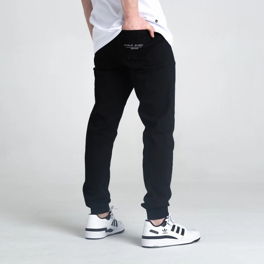 Smoke Story GROUP LINE Jogger Slim Czarny Jeans