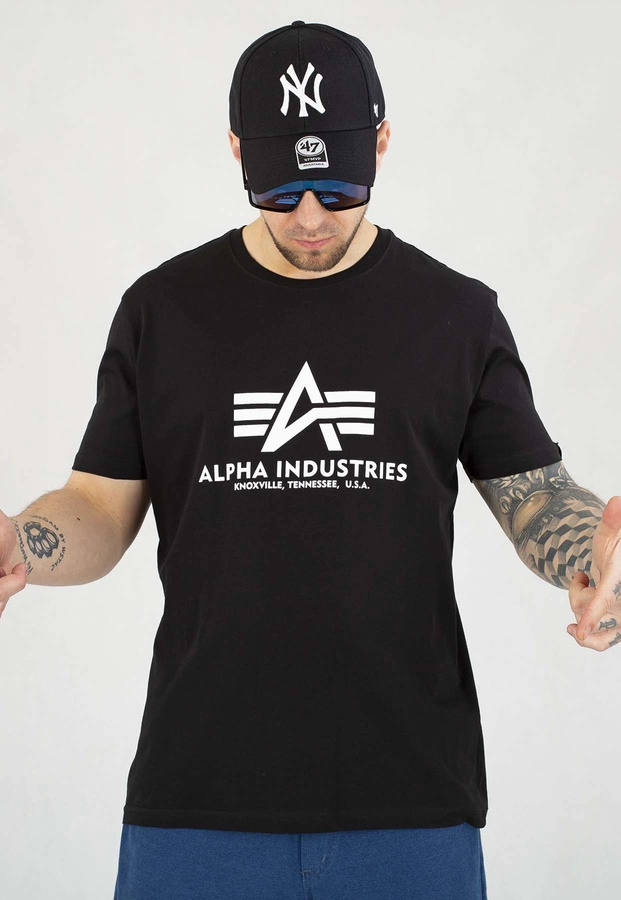 T-shirt Alpha Industries Basic T 2Pack 106524 czarny ciemny zielony
