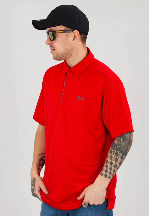 OUTLET T-shirt Polo Under Armour UAR 1290140600 Tech Polo czerwony