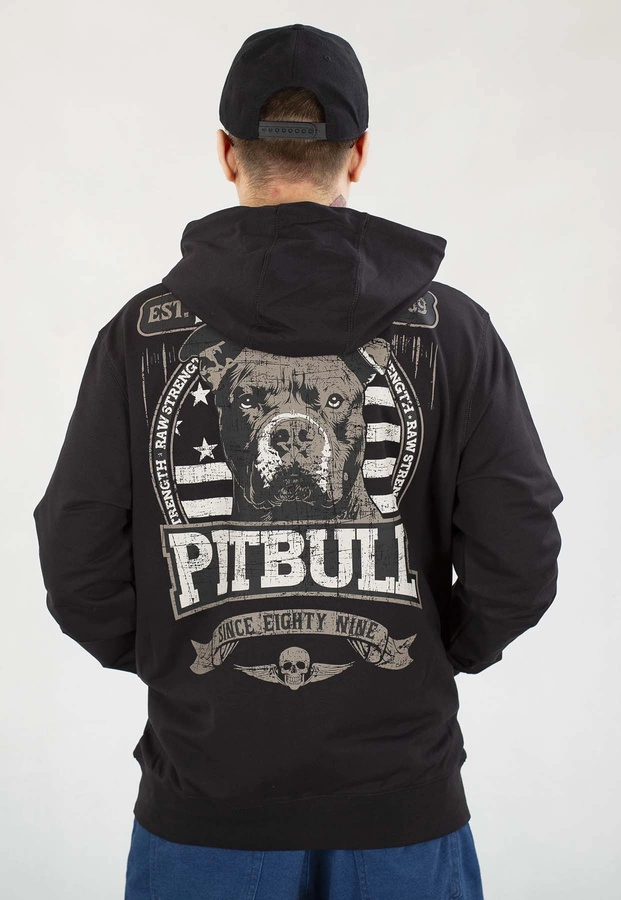 Bluza Pit Bull Z Kapturem ZIP Troublemaker black