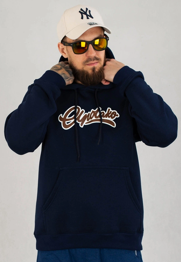 Bluza El Polako Hoodie Classic Outline granatowa