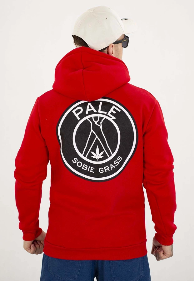 Bluza Dudek P56 Z Kapturem Palę Sobie Grass czerwona