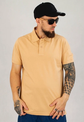 T-shirt Polo Niemaloga Clean beżowy