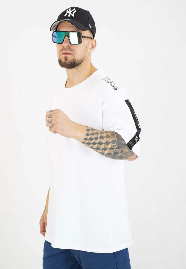 T-shirt Chada Proceder Oversize Tape biały