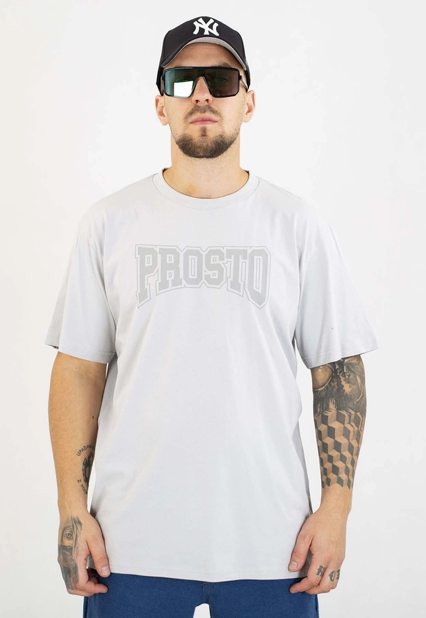 T-shirt Prosto Collage szary
