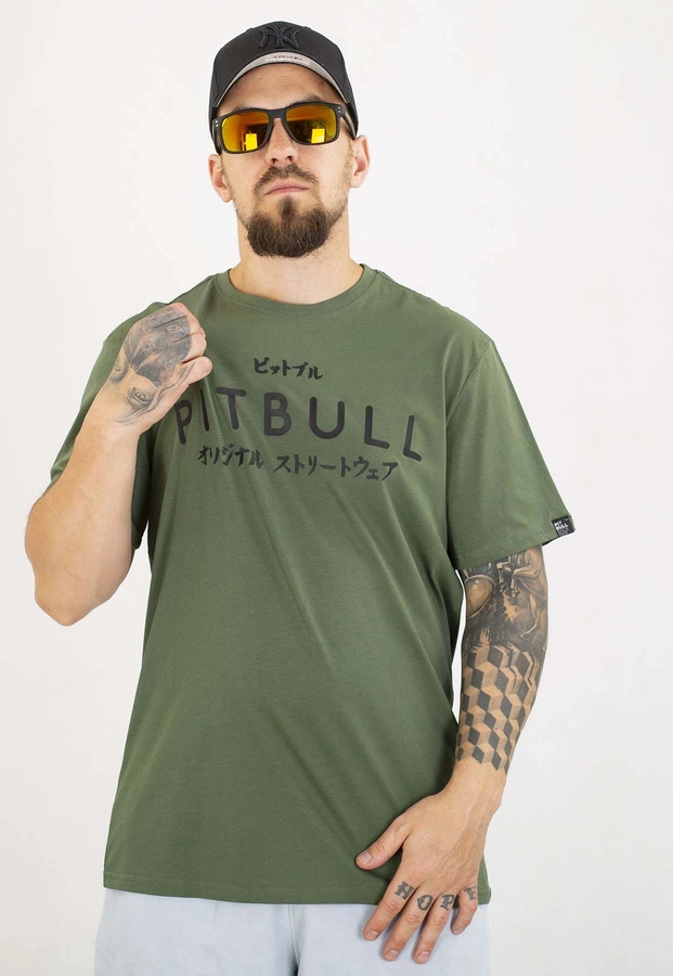 T-shirt Pit Bull Mt.Fuji 170 sage green