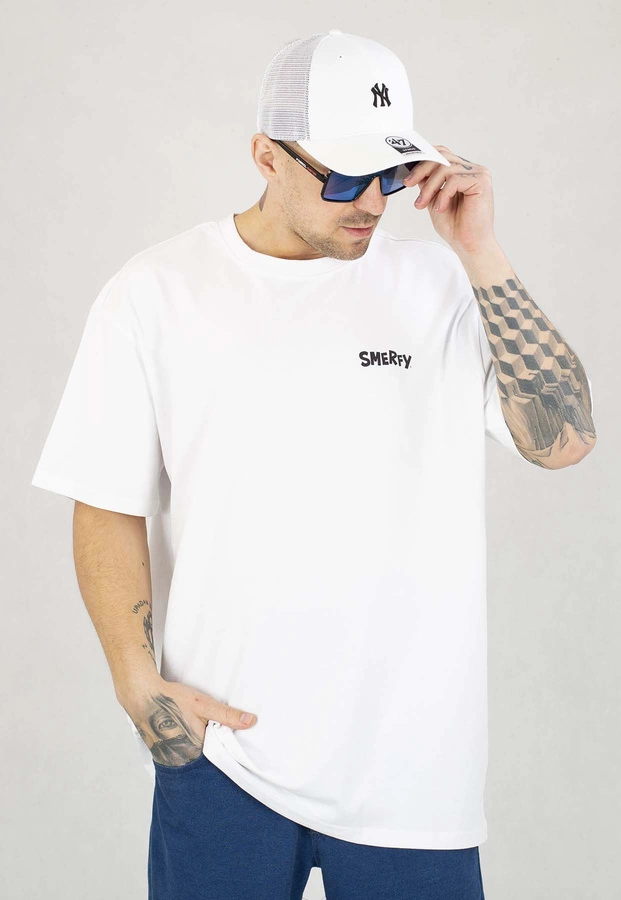 T-shirt Smerfy Baggy Jumble biały