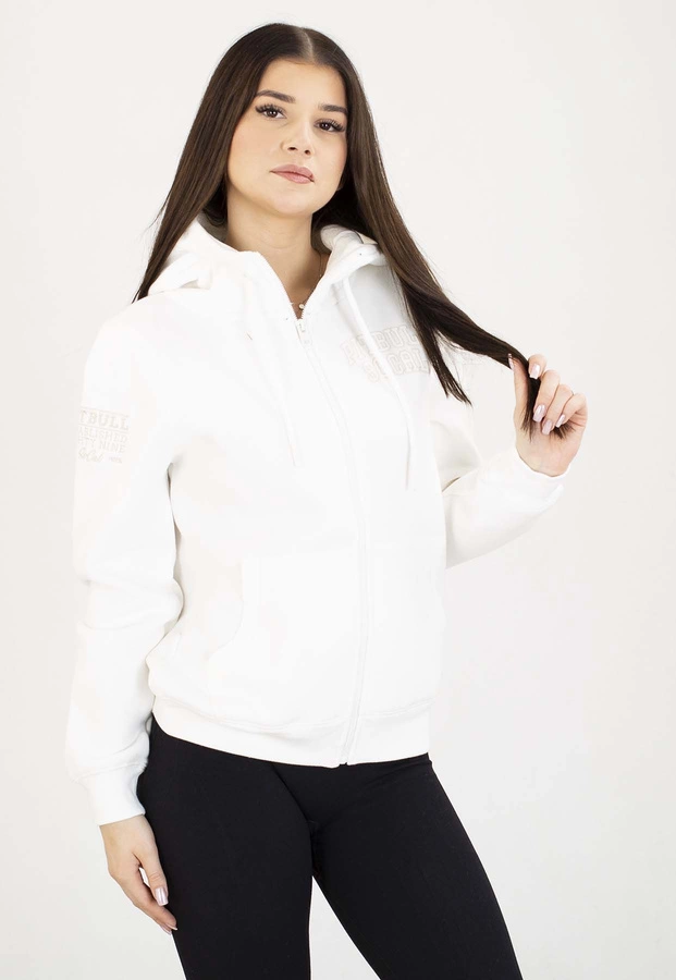 Bluza Pit Bull Z Kapturem Zip Fiora off white