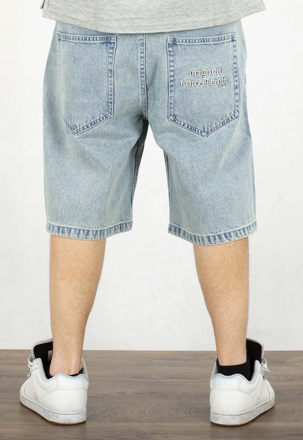 Spodenki Mass Jeans Bergen Loose Fit light blue