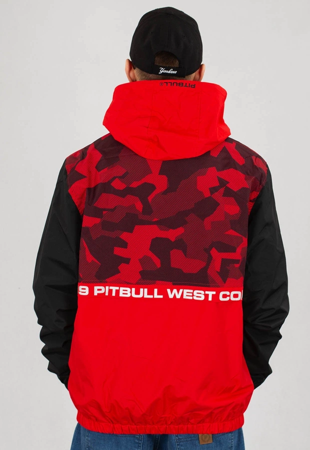 Kurtka Pit Bull Sherwood czerwono czarna camo