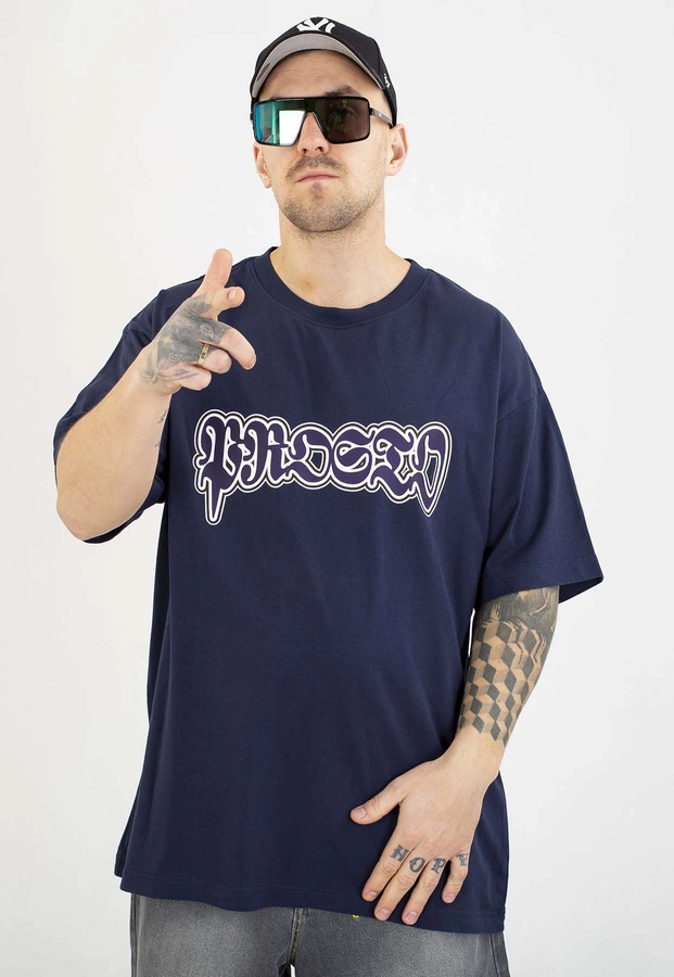 T-shirt Prosto Oversize Graffiti navy