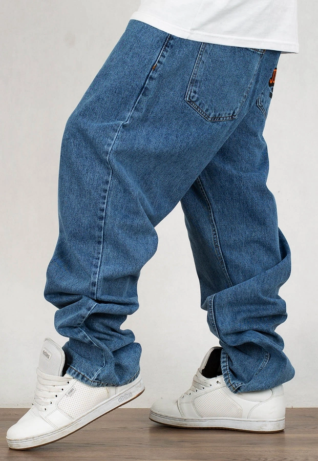 Spodnie Jigga Wear Outline Baggy Jeans blue