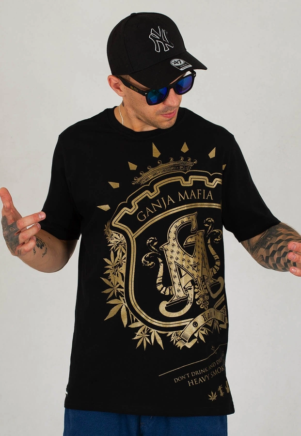 T-shirt Ganja Mafia Herb Big czarny