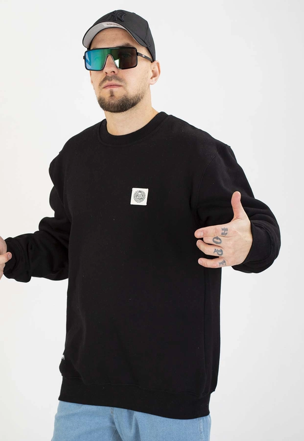 Bluza Mass Bez Kaptura Patch czarna