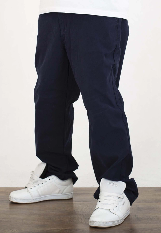 Spodnie Prosto Regular Petrol granatowe