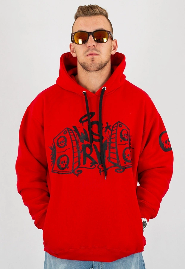 Bluza WSRH 08 czerwono czarna