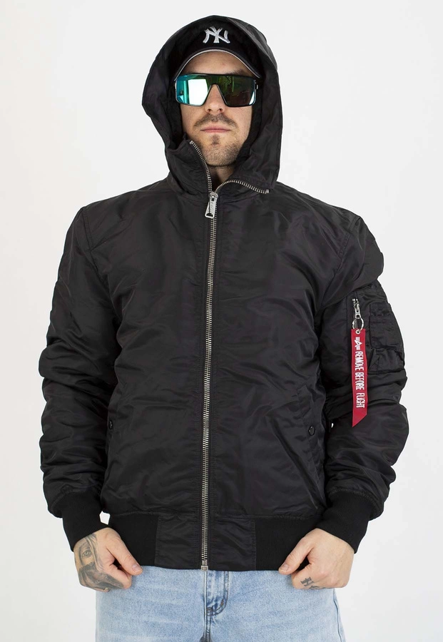 Kurtka Alpha Industries Zimowa MA-1 158104 czarna