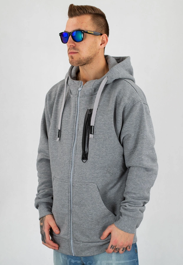 Bluza Stoprocent Baggy Zip BackSpin szara