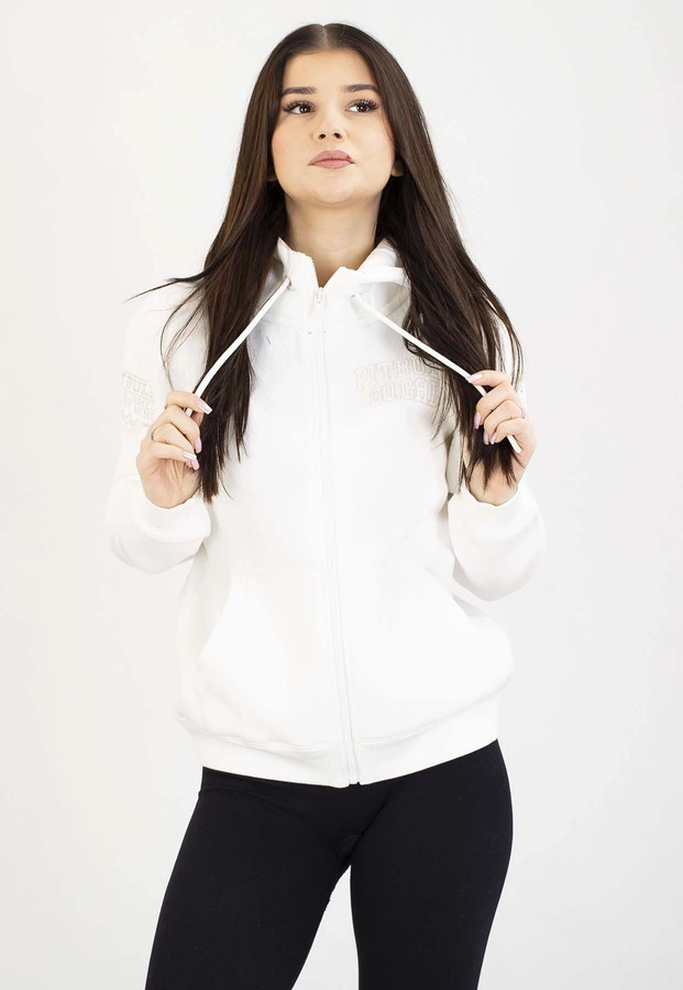 Bluza Pit Bull Z Kapturem Zip Fiora off white