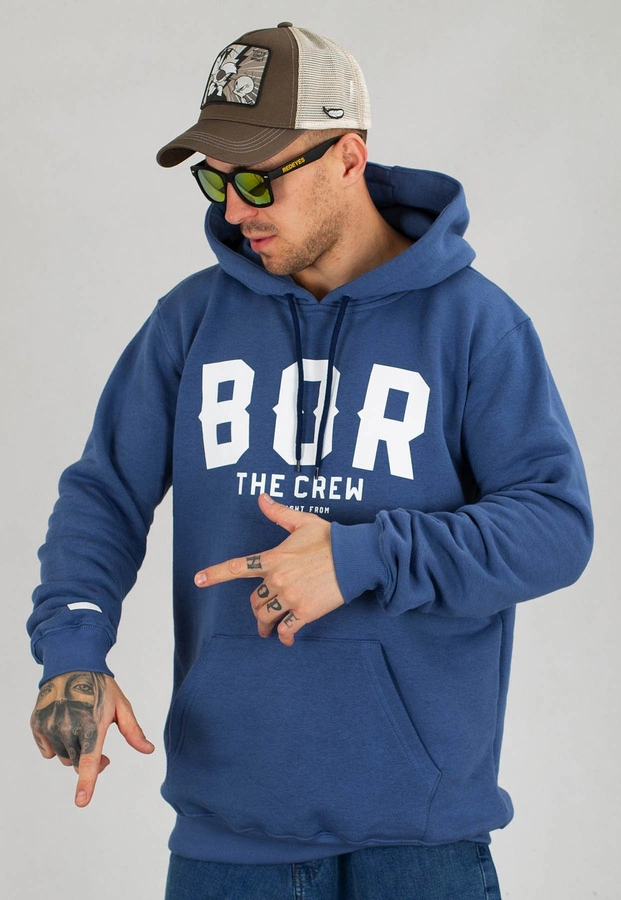 Bluza B.O.R. Biuro Ochrony Rapu Borcrew The Crew jeans niebieski