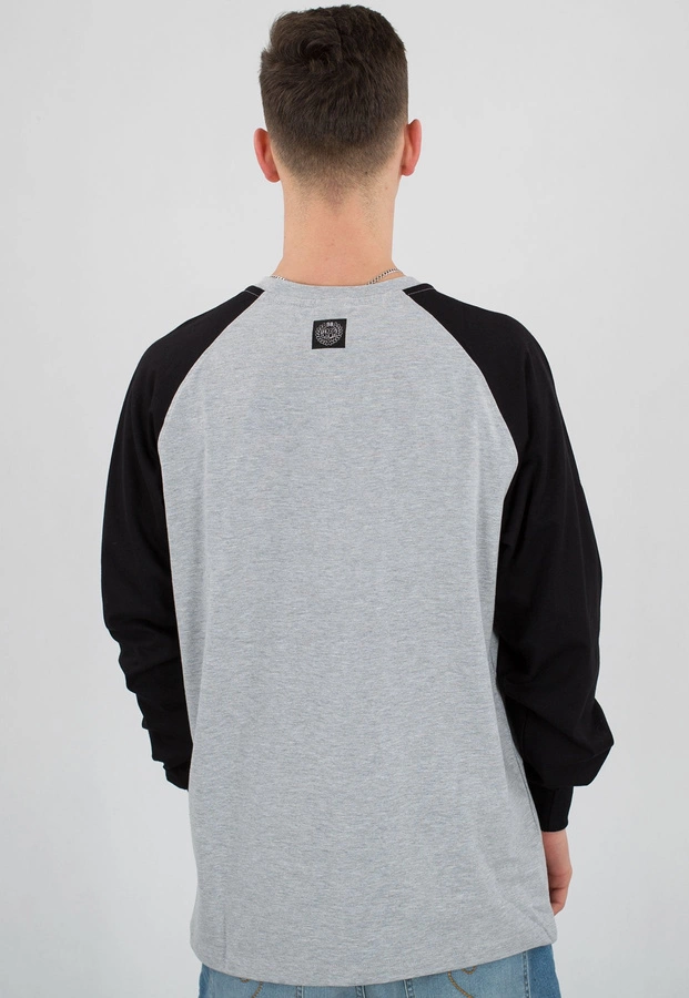 Longsleeve Mass Base Reglan szaro czarny