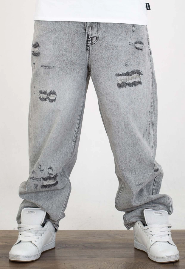 Spodnie I8 Denim BAG97 Baggy light grey